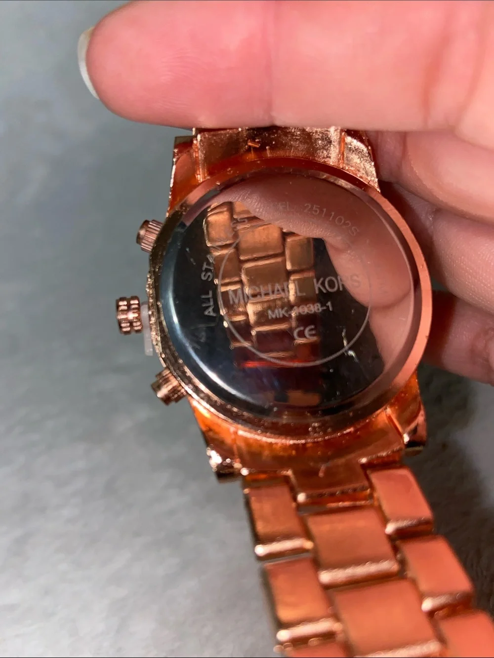 Rose Gold Chronograph Bracelet Watch